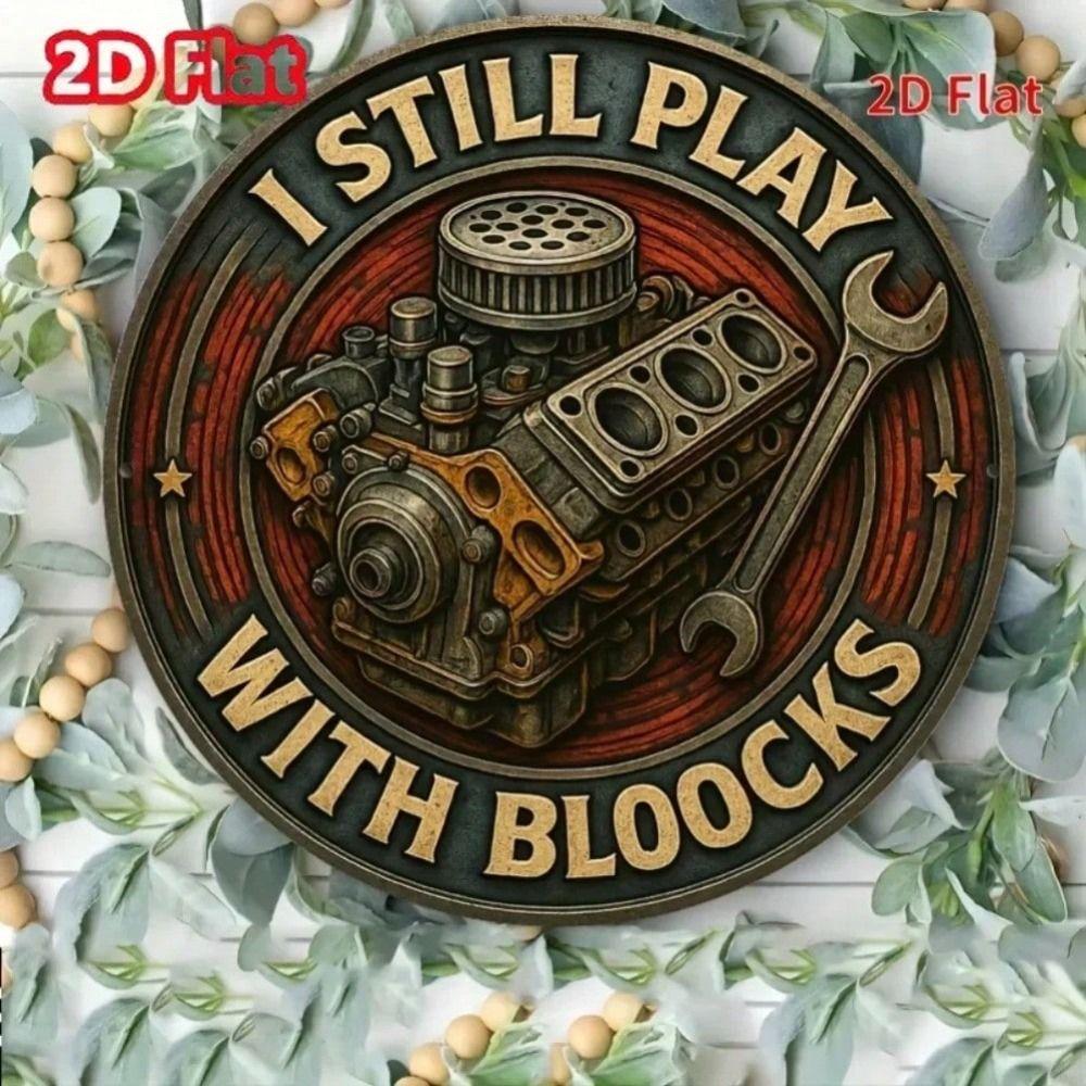 Vintage Metal Tin Sign Retro Wall Art Decor 20x20cm