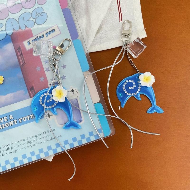 Oceanics Theme Phone Charm Featuring Seashells Swirl Flower And Tassels Detail Ideal For Bag Accessories Or Keyring