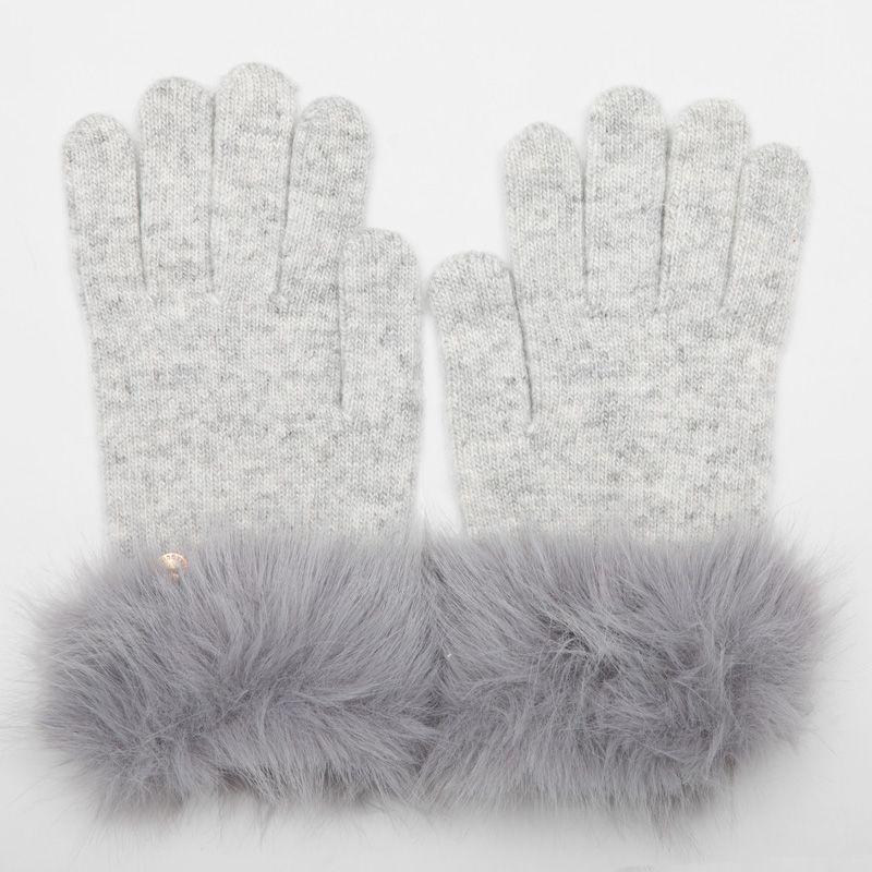 Strickhandschuhe mit Kunstfell Damen GERARD PASQUIER