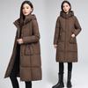 Fashionable Long Hooded Down Cotton-padded Jacket, Loose Cotton-padded Jacket for Women Winter