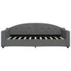 Daybed with Mattress Dark Grey 90x190 cm Fabric