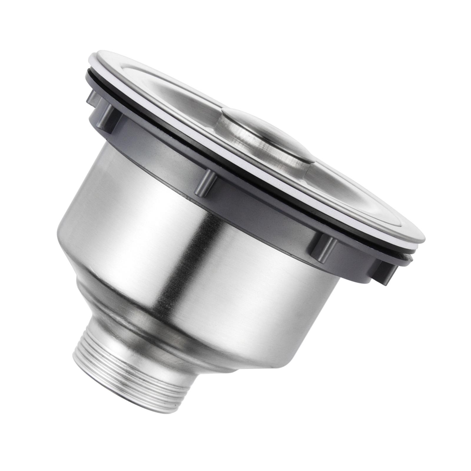 

Модернизированный стальной слив для кухонной мойки с глубоким сетчатым фильтром и сливной насадкой для кухонной мойки. Простая установка.