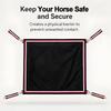Barn Opening Guard Panel for Horse Stalls, Fabric Divider with Four Corner Tie and Metal Hardware for Daily Stable Coverage Use