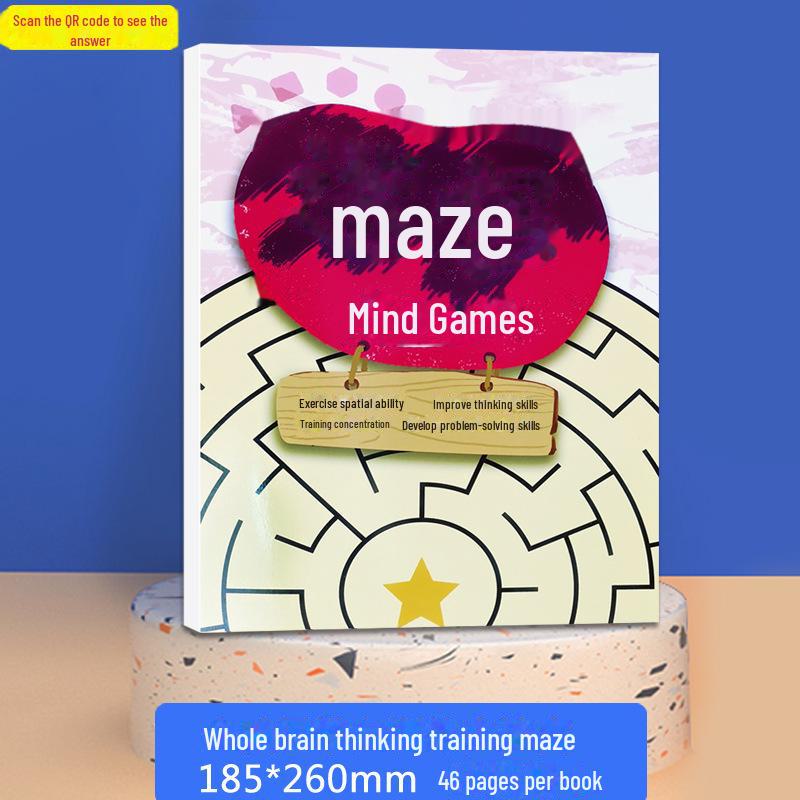 

Детская книга-лабиринт: Развивающая игрушка для мальчиков детского сада - игра на развитие концентрации и мышления.