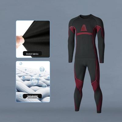 Unisex Quick-Dry Thermal Base Layer Set for Skiing: Moisture-Wicking, Sweat-Absorbing, Compression Underwear for Autumn and Winter