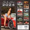 Fast & Sexy Car Girl Wall Calendar 12x12 inches (2024 PG Version)