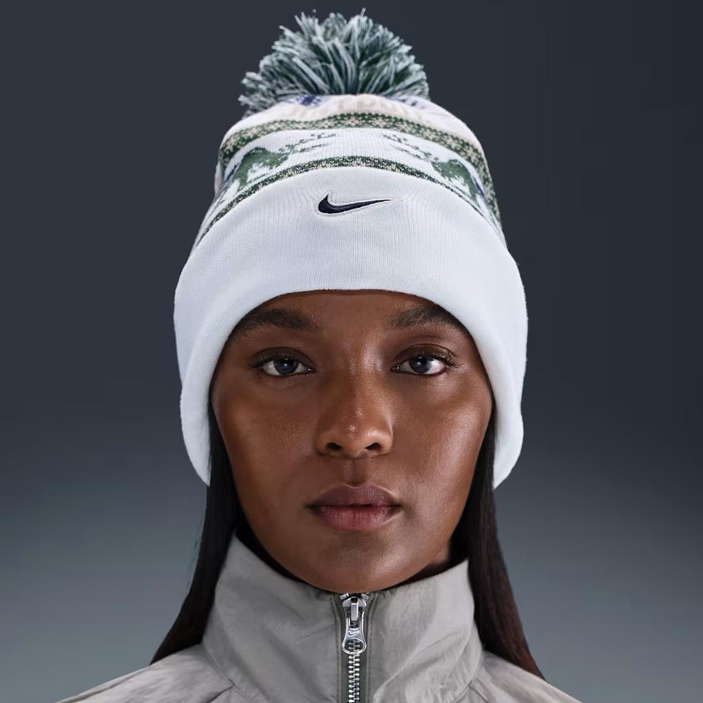 Nike Logo Design Polyester Fleece Hat Unisex Hats Fir HV7024133