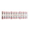 30pcs Hot-Selling Rhinestone Cat Eye French Nail Tips - Handmade Spicy Girl False Nails