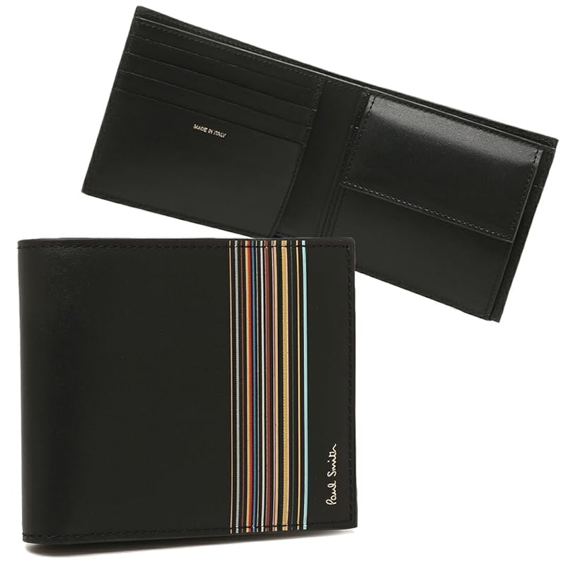 

[Paul Smith] bifold wallet multi stripe black men s M1A4833 LFISIG 79 [product]