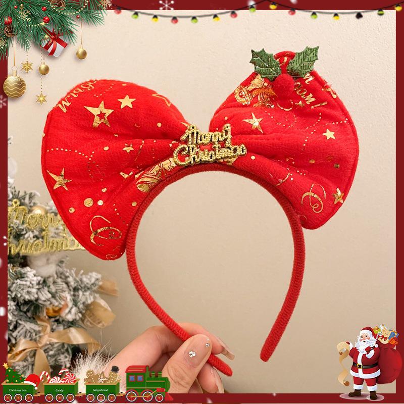 

2025 Christmas Girls Cute Reindeer Antler Headband - Children s Holiday Hair Accessories