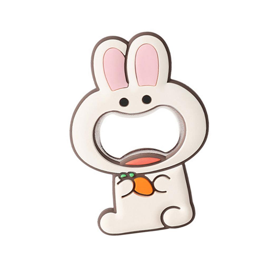 Creative Animal Bottle Opener Magnetic Refrigerator Decor Dual Purpose Kitchen Tool Safe PVC Material