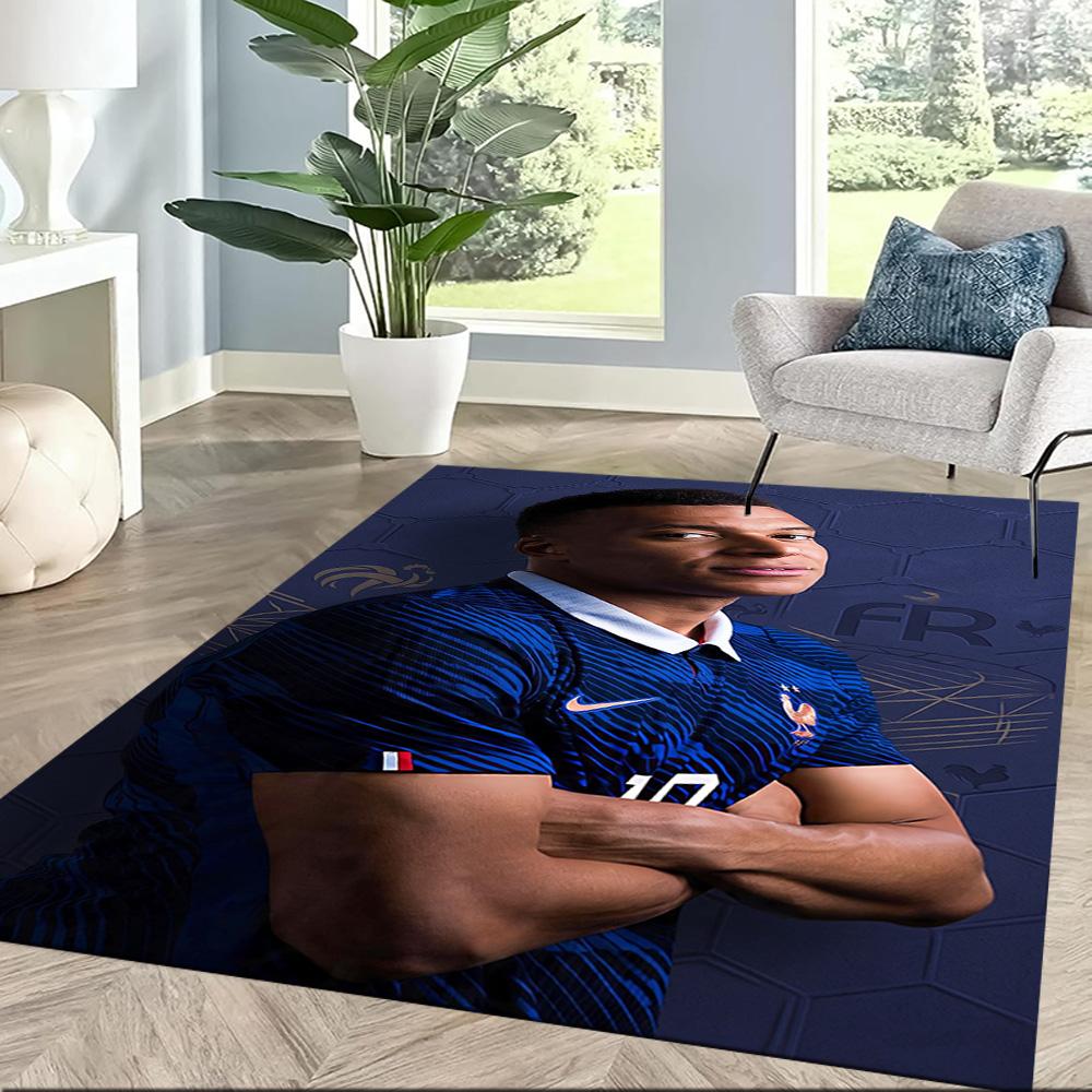 Mbappe 135 Floor Rug Office Rug Design for Kitchen Foyer Study Room Dining Room Antislip Carpet Decorate Offices Birthday/Christmas Gift