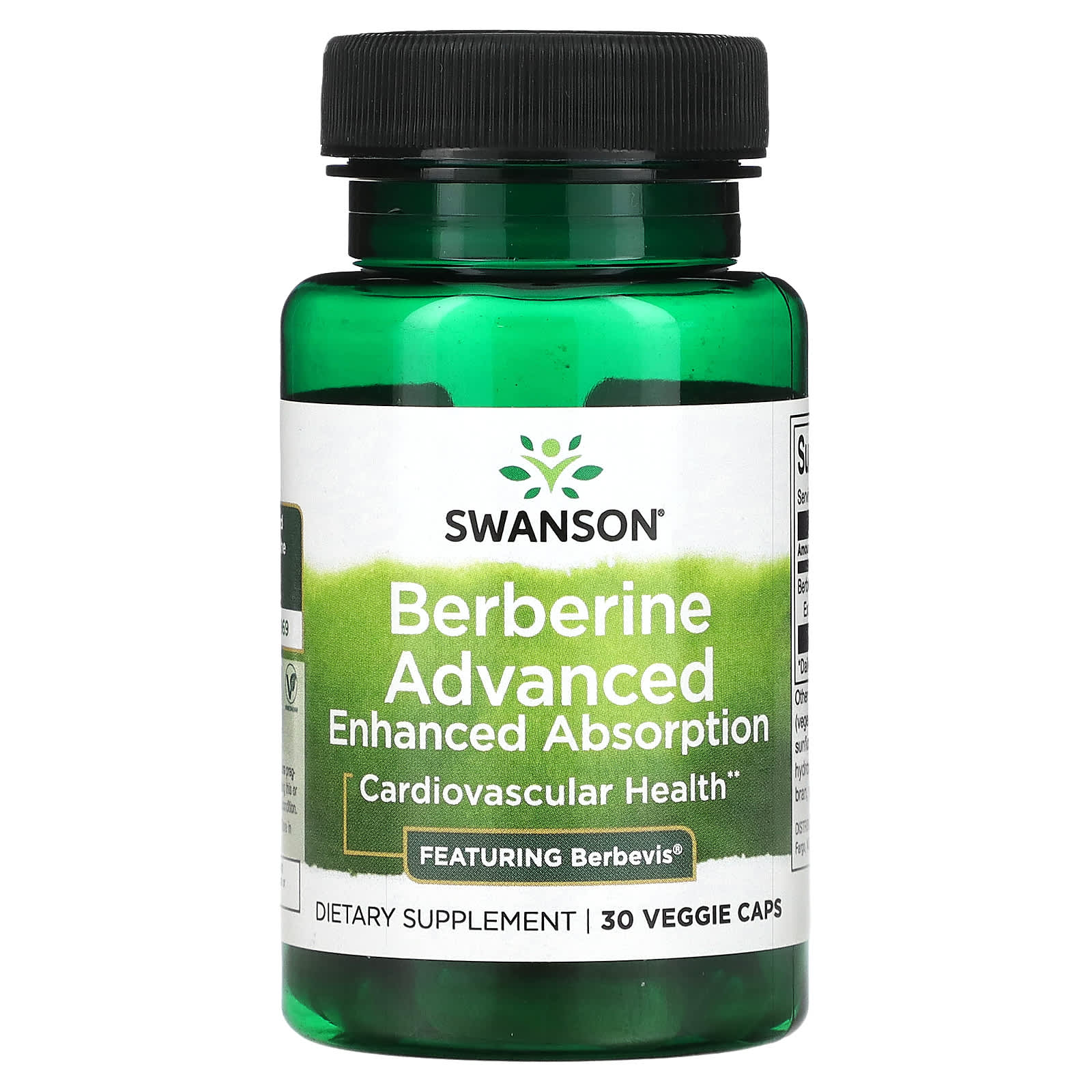 

Swanson, Berberine Advanced Enhanced Absorption, 30 Veggie Capsules