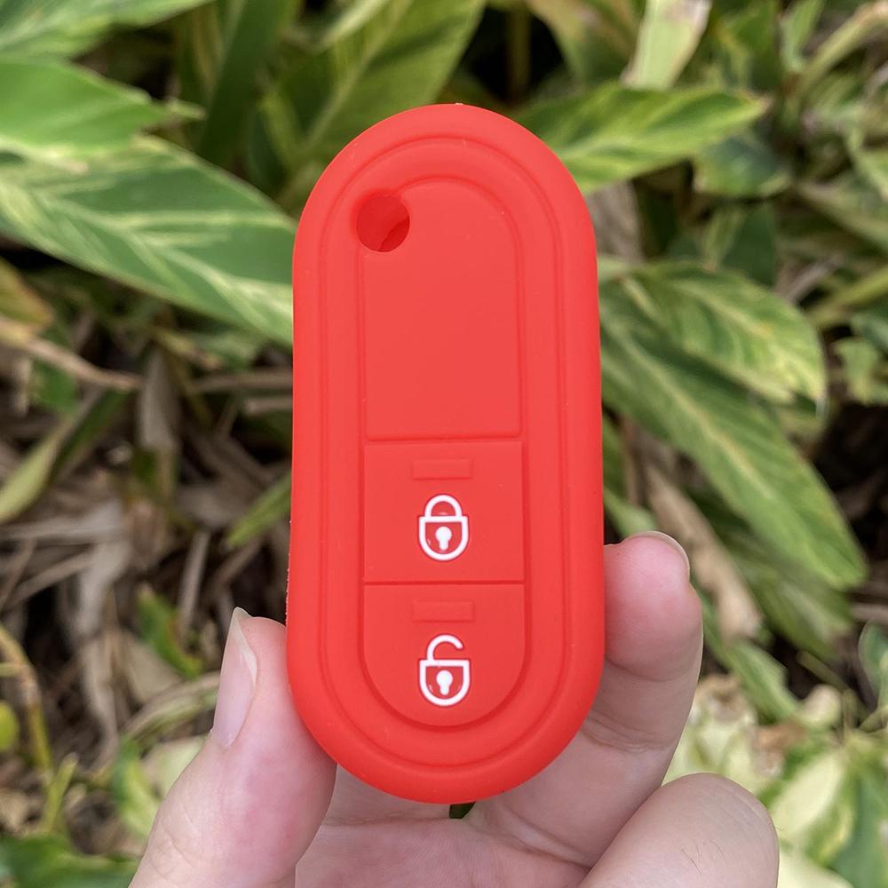 2 Buttons Silicone Car Key Cover Protect Skin Case Rubber Shell Set for MG 3 2020 MG3 2011-2015 Flip Folding Remote Accessories