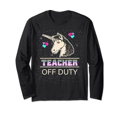 School Teacher Summer Unicorn Last Day of School Long Sleeve T-Shirt