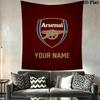 Custom Arsenal F.C Wall Hanging Printed Fabric Blanket Decorative Tapestries for Bedroom Living Room Home Decor