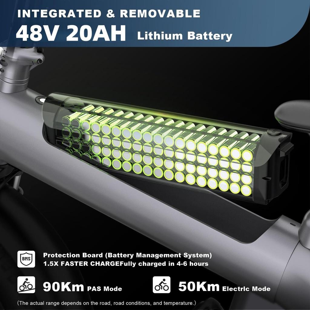 HX Q3 Adult Electric Bike 2000W Men's Mountain Bike 48V20AH Battery 20*4.0 Inch Fat Tire E-bike City Electric Bicycle