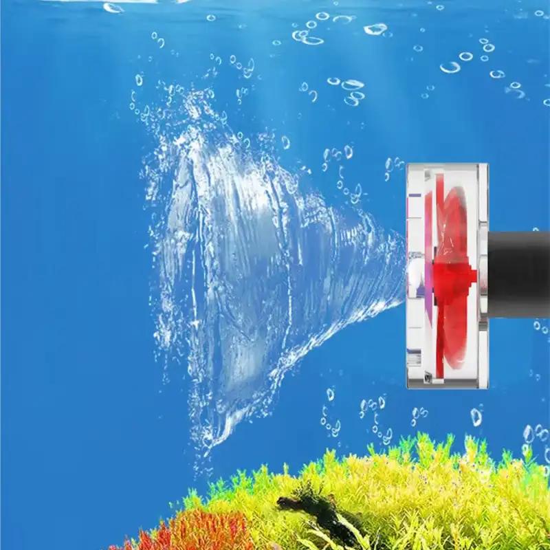 Kit Ventola Auto-Rotante a 4 Pale per Uscita Acquario Accessori Trifoglio Schermo Filtro Acquario Accessori