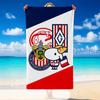 Quick Dry Beach Towel Chivas Pattern, Lightweight Absorbent Towel for Pool Beach Vacation Use