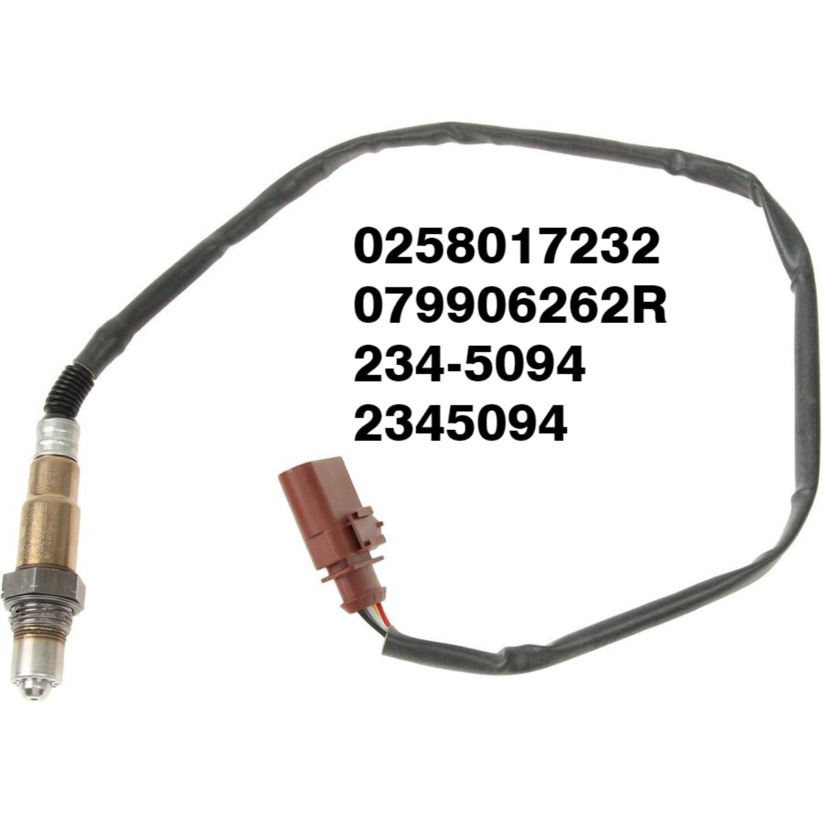 

Подходит для лямбда-зонда 0258017232, 079 906 262r; 079906262r 234-5094; 2345094