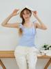 HHIPS Lace Rose Sleeveless Blouse (Blue)