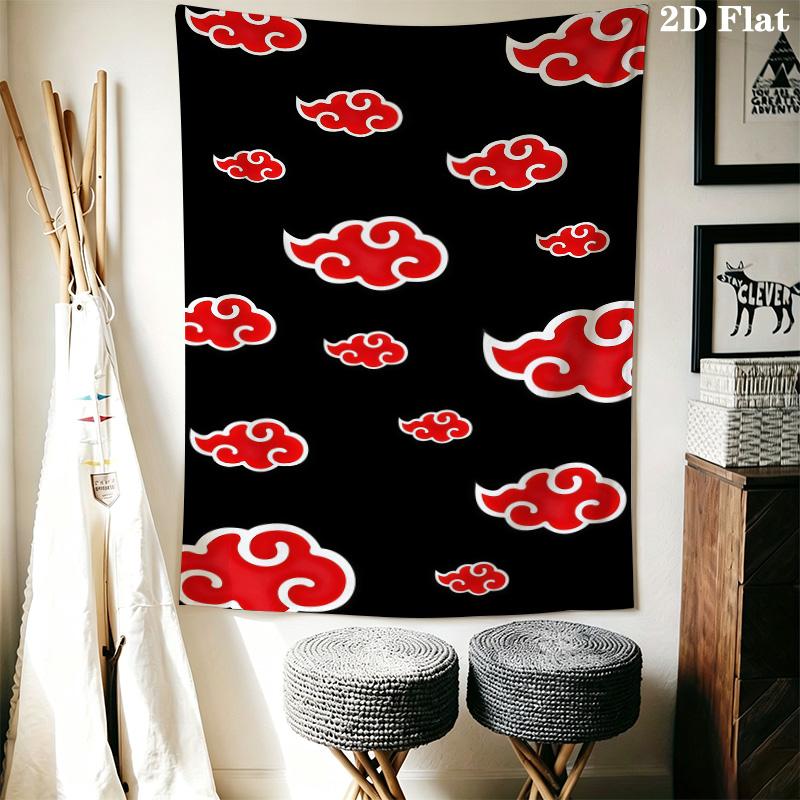 Naruto Wall Tapestry Aesthetic Wall Hanging Printed Fabric Blanket Decorative Tapestries For Bedroom Living Room Home Decor