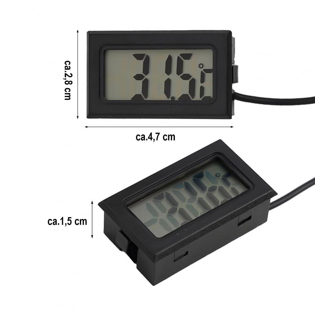 Cyfrowy Termometr Czujnik Temperatury Wyświetlacz LCD -50° Do +110°C 47x28x 15 Mm