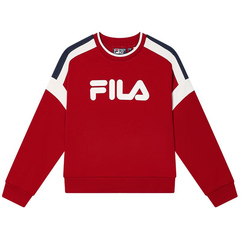 Женская повседневная вязаная толстовка FILA 2025 Весна, Colorblock S