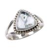 Natural Aquamarine Gemstone 925 Solid Sterling Silver Jewelry Ring Size 6.5 v5U76