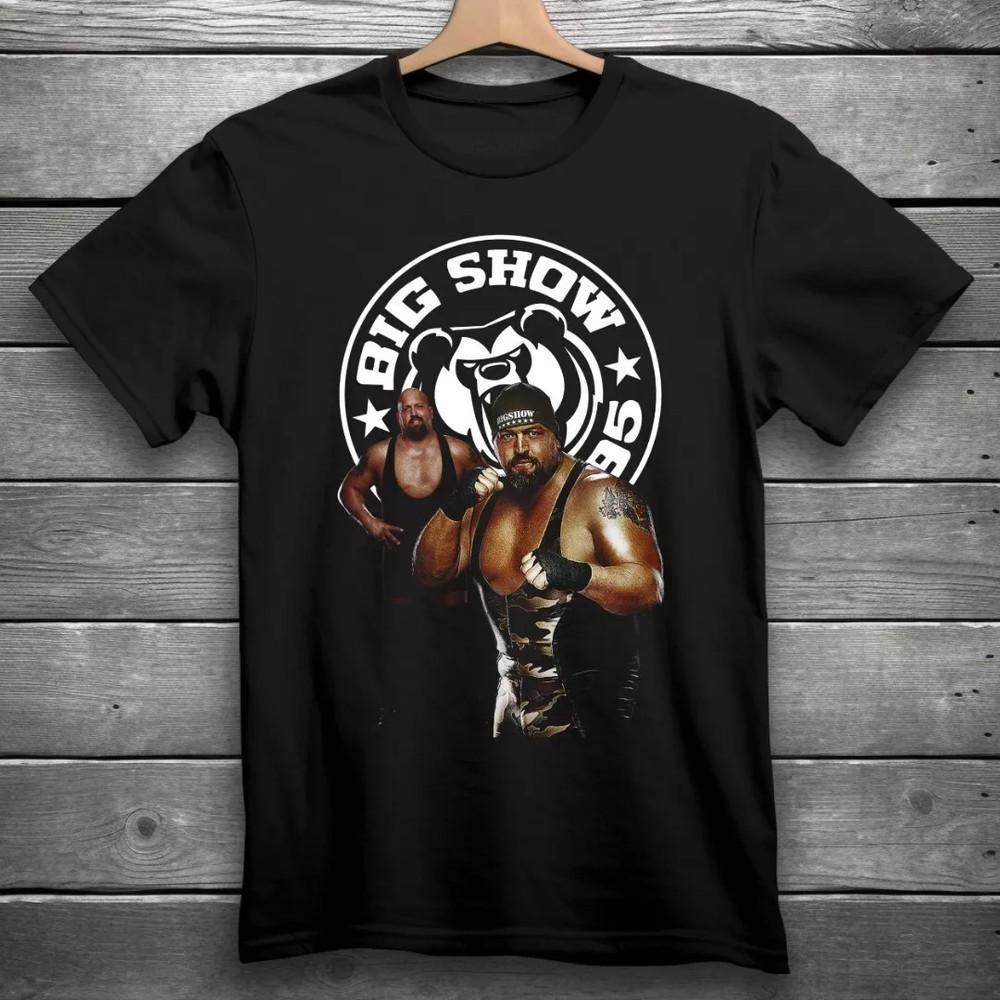 Big Show Black Color 100% Heavy Cotton Shirt Gift For Fan Unisex T-Shirt XXXL