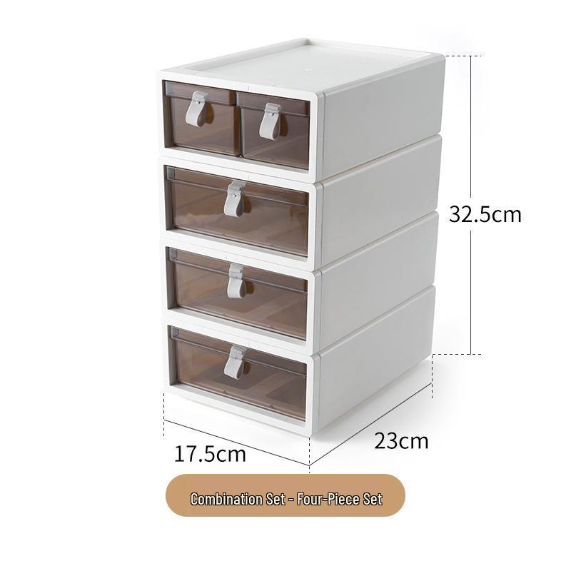 Transparent Desk Organizer Drawer for Cosmetics and Stationery
