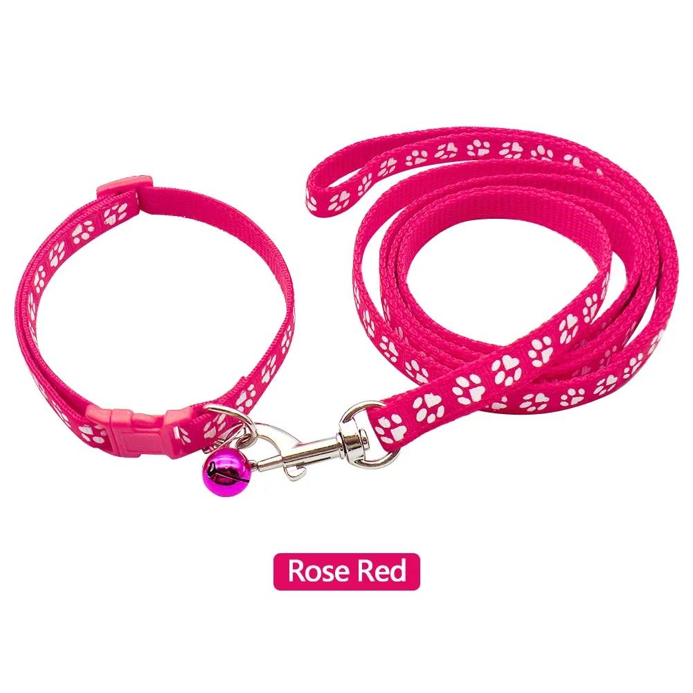 

Fancyfamily 1PC 19-32cm Dog Paw Collar Traction Rope Set for Small Cat and Dogs Out Walk Dog Leash Vest Pet Supplies