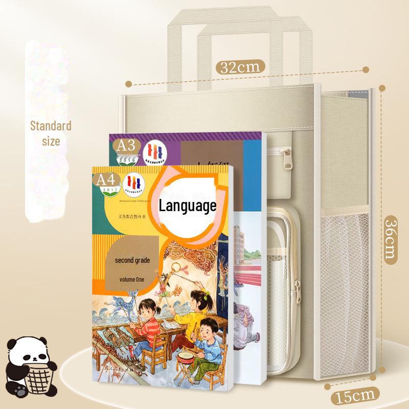 Elementary Student Canvas Schoolbag for Boys and Girls