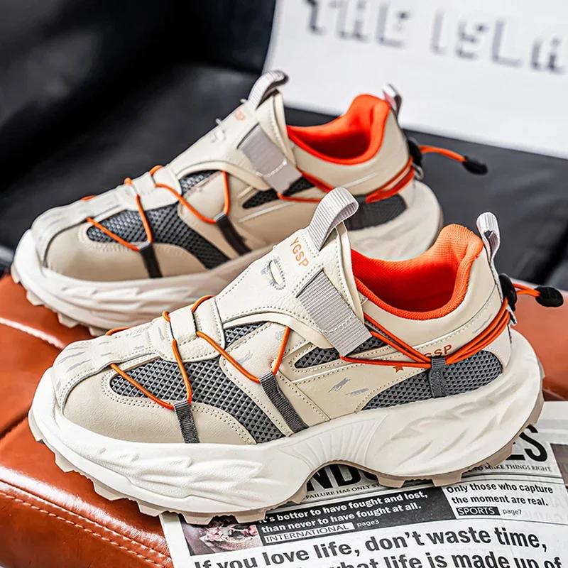 2025 Mesh Breathable Shoes for Men Sports Running Casual Ladies Fitness Vulcanize Shoes New Men's Luxary Chunky Sneakers