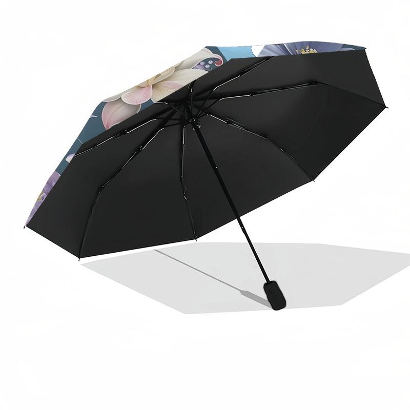 1pc Floral Bouquet with Pastel Colors Umbrella with Plastic Handle,Suitable for All Seasons Home Travel Outdoor UmbrellaDD1554