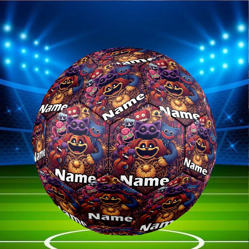 Custom Name Personalized Poppy Playtime Print Size 5 Soccer Ball Training & Match Football, for Team, Kicking, Gift for Football Enthusiasts