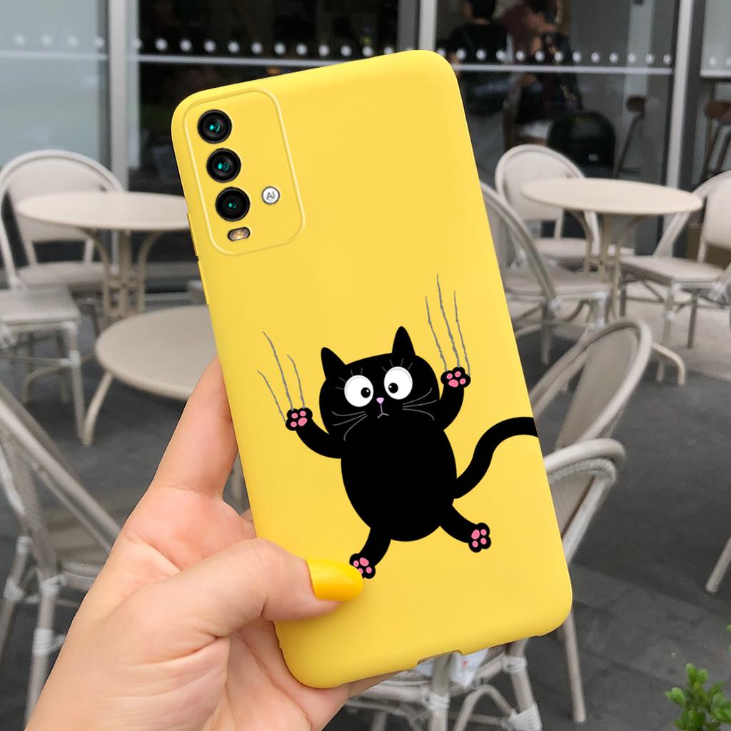 Cute Cat Case For Xiaomi Redmi 9T Phone Case on Redmi 9T Soft Silicone Back Covers For Xiaomi Redmi 9T 9 T Coque Fashion Bumper