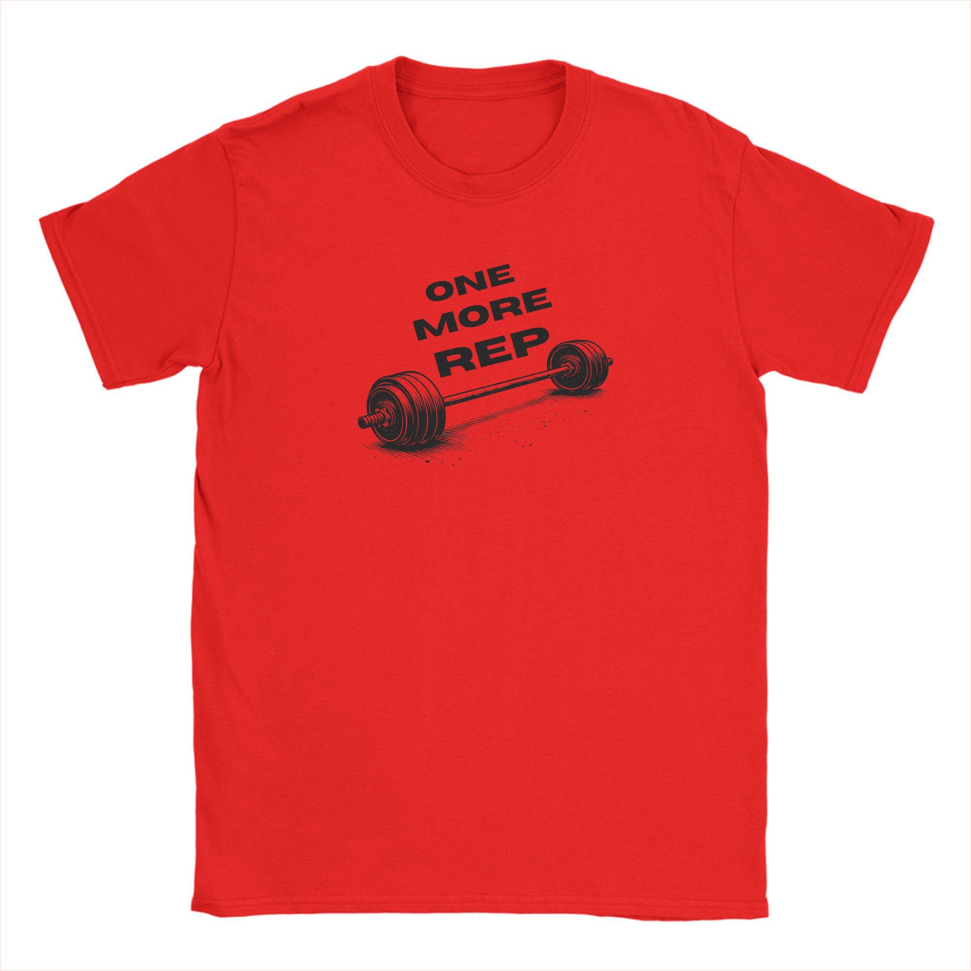 Gym Workout ONE MORE REP TShirt Summer Popular T Shirts Unisex 100 Cotton ONeck Oversized Top Tees Short Sleeve Y2K Funny Tshirt S