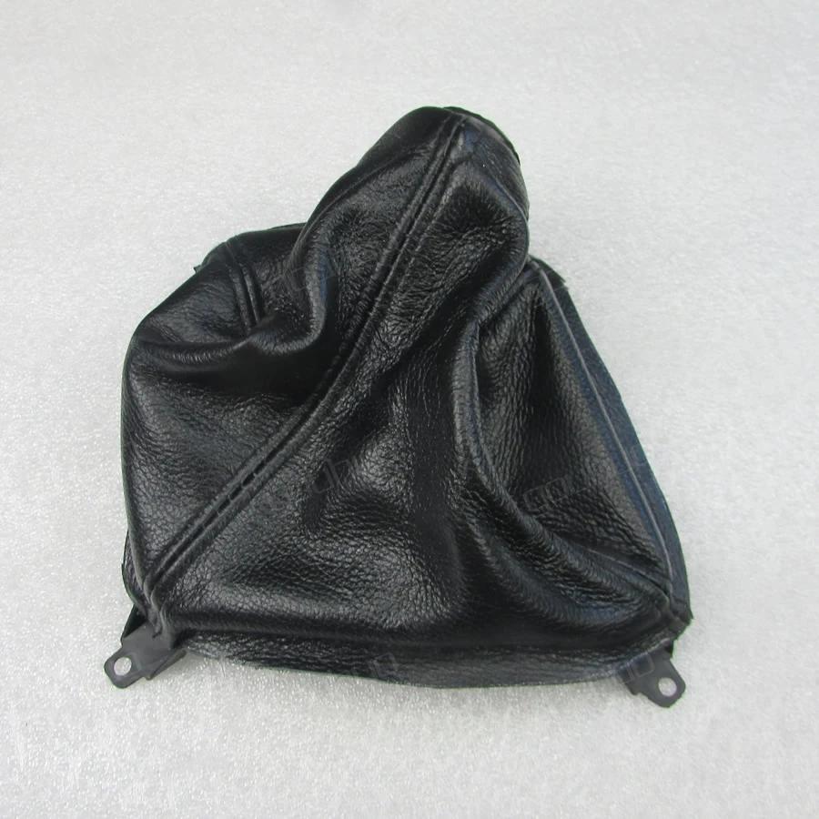 For Hyundai Tucson  Gear Shift Stick Gear Shifter Collars Dust-proof Cover Gearstick Gaiter Boot PU Cowhide