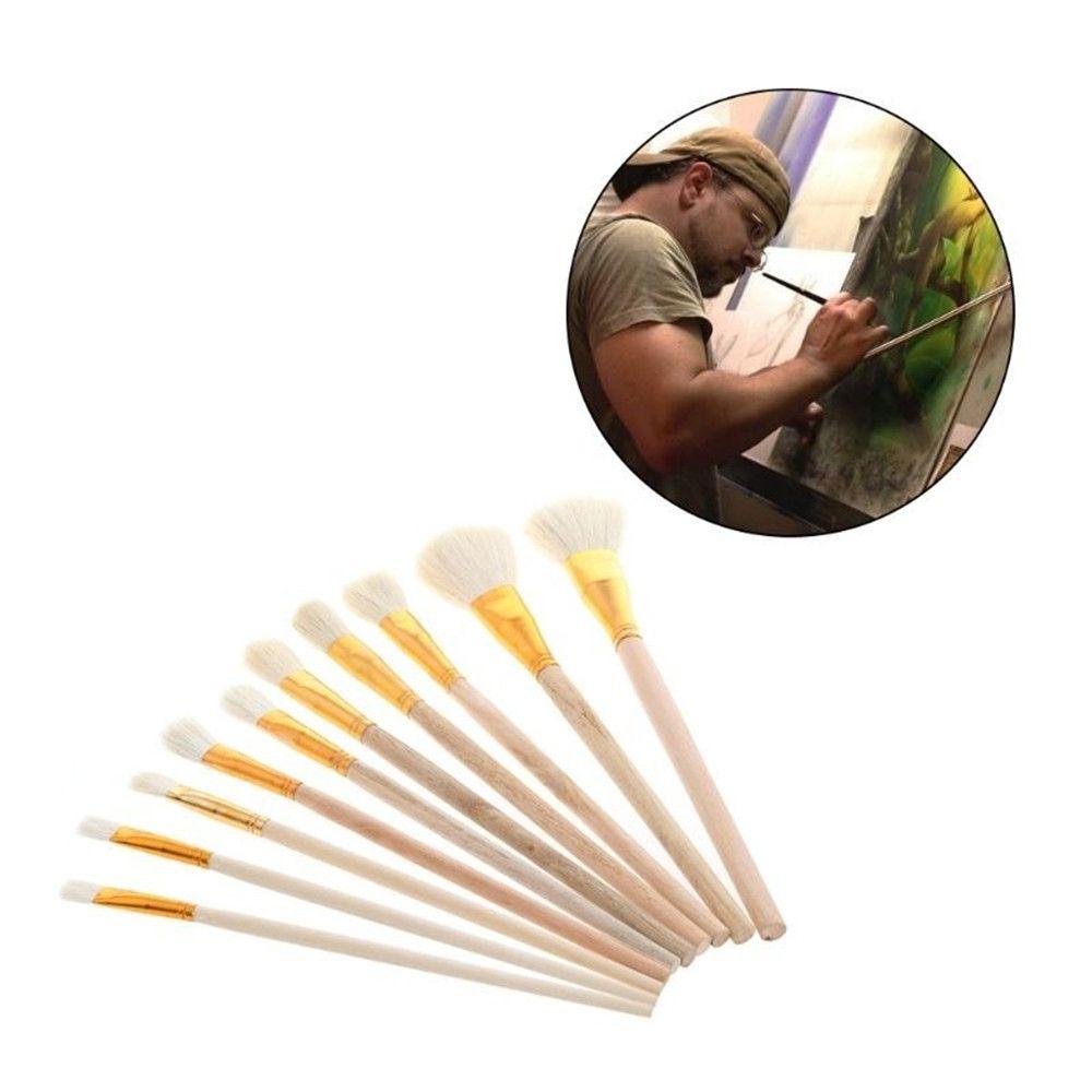 Professional Durable Bristle Artist Wool Brush Set Acrylic Paint Brushes Oil Painting Watercolor Painting