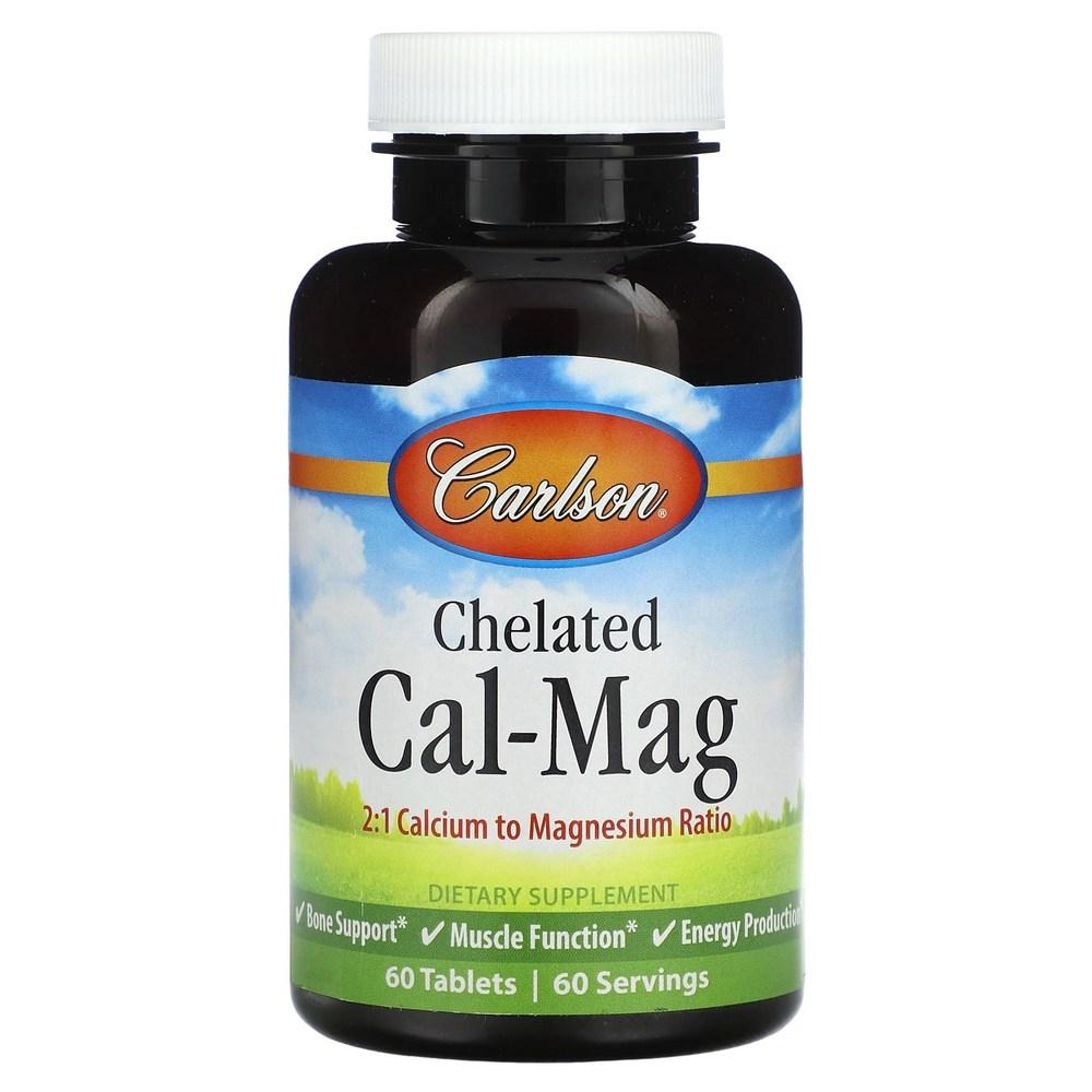 Carlson Chelated Tablets Cal-Mag 60 60 tablets
