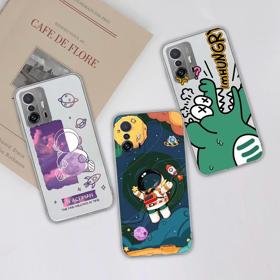 Phone Case For Xiaomi 11T Pro Creative Tag Soft TPU Silicone Clear Shockproof Bumper For Xiaomi 11 T Pro 11TPro Back Cover Coque