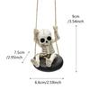 Halloween Swinging Ghost Figurines Hollow Big Eyes Punk-Style Garden Ornament for Halloween Festival Gift