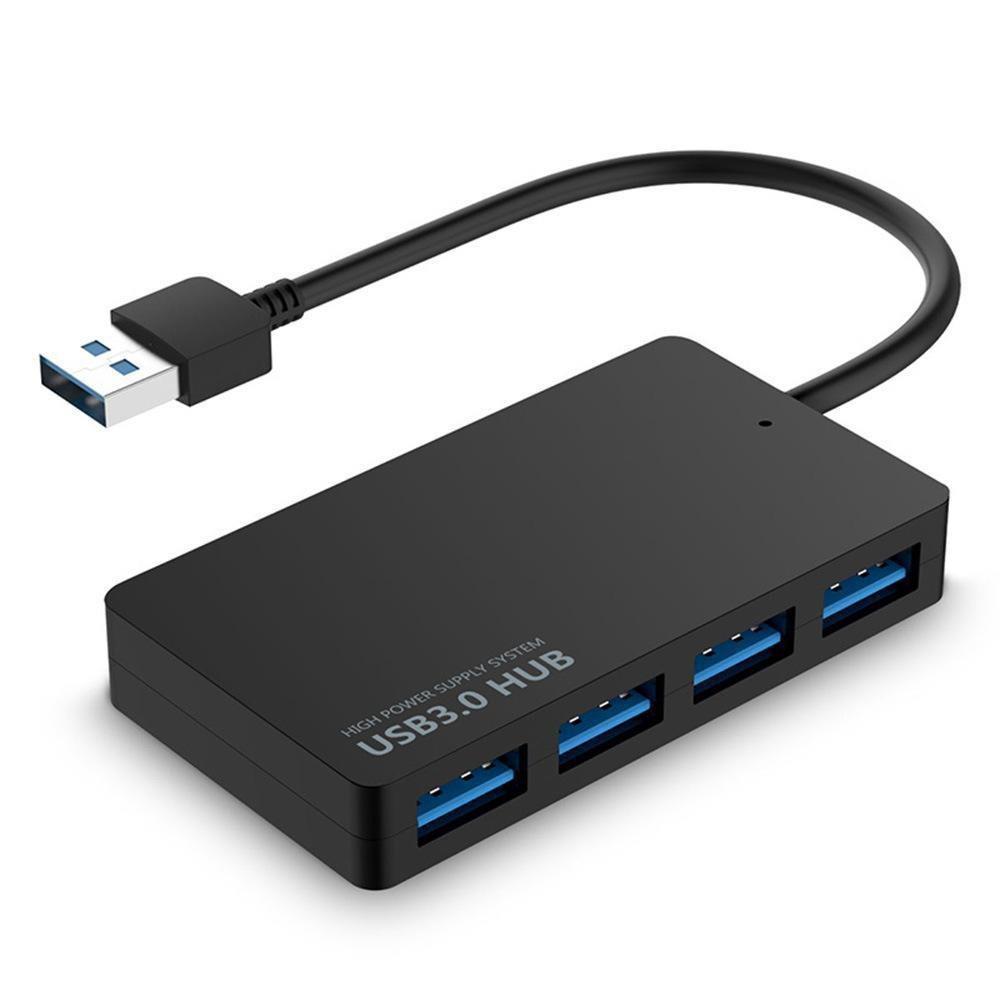 Ultra-Thin USB 3.0 Hub: 4-Port Splitter with 1 USB 3.0 and 3 USB 2.0 High-Speed Ports