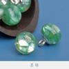 10pcs Transparent Frog Clasps with Jade Beads Handmade Chinese Knot Buttons for Cheongsam, Hanfu Costume
