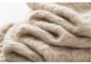 Cashmere Women's High-End Cable Knit Round Neck Sweater & High Waist Skirt Set