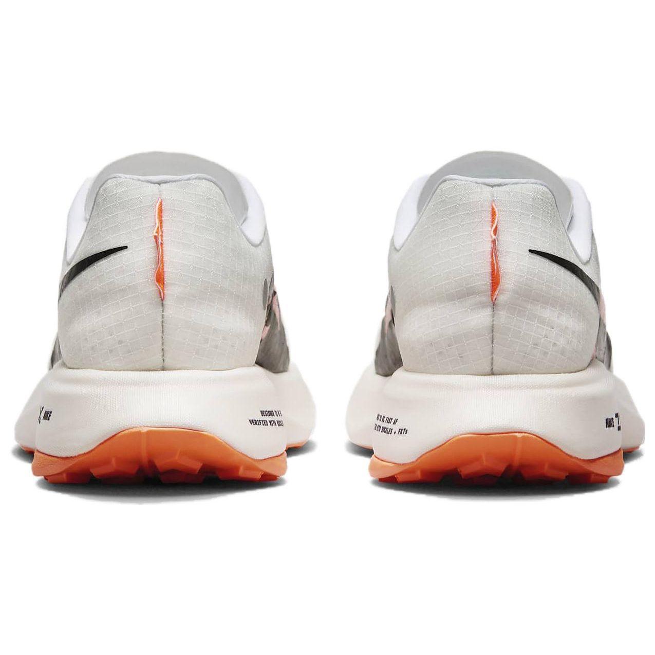 Женские кроссовки Nike ZoomX Ultrafly Trail Prototype белые Total-Orange Pale-Ivory — фото 5