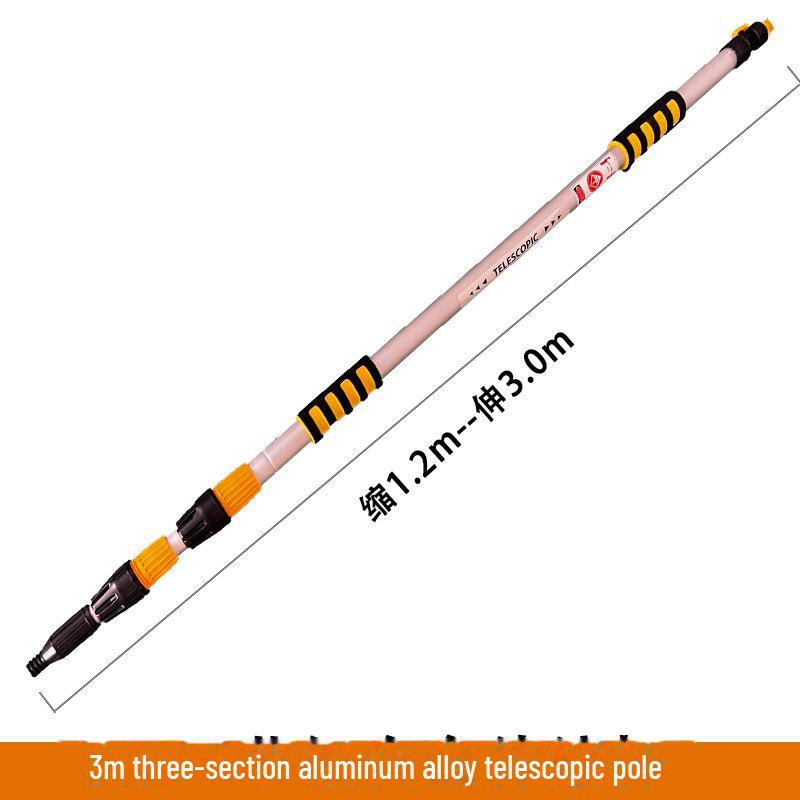 Telescopic Car Cleaning Brush with Soft Bristles, Long Handle, and Absorbent Mop Head