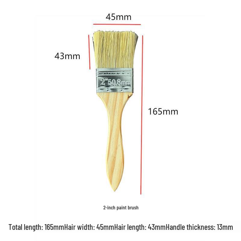 Industrial Pig Bristle Paint Brush, Multi-Size [1STF0]