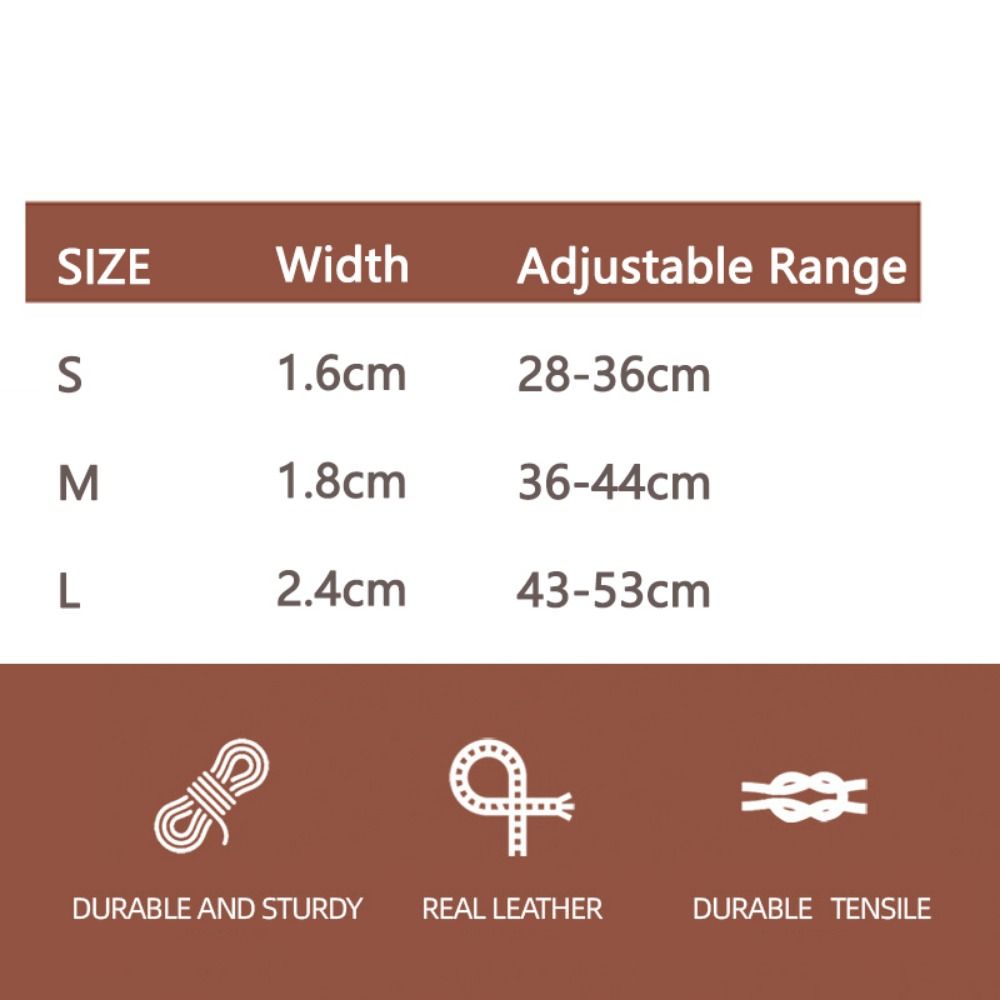 Weiches geflochtenes Hundehalsband Strapazierfähiges Welpen-Nackenband Wiederverwendbares Leder-Hundehalsband Outdoor